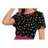 Blusa Linda Crepe Preta
