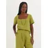 Blusa Linho Alfaiataria Cantão