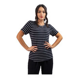 Blusa Listras Ampla Feminina
