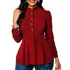 Blusa Longa Feminina Plus Size Renda Laço Up Breasted