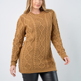 Blusa Longa Feminina Trico