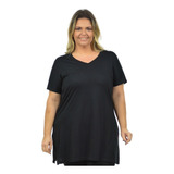 Blusa Longline Feminina Plus