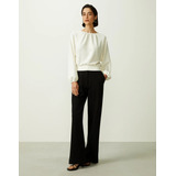Blusa Malha Franzido Decote 241314003