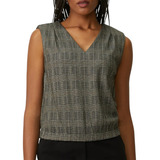 Blusa Malha Xadrez Escuro 241313102
