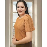 Blusa Manga Bordada Moda