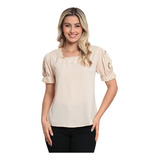 Blusa Manga Bordada