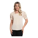 Blusa Manga Bordada