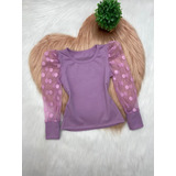 Blusa Manga Bufante Tule