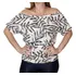 Blusa Manga Curta Bata Ciganinha Ombro A Ombro Gola Canoa