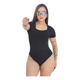 Blusa Manga Curta Canelada