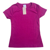 Blusa Manga Curta Canelada