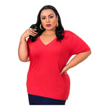 Blusa Manga Curta Decote