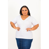Blusa Manga Curta Decote