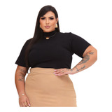 Blusa Manga Curta Evase
