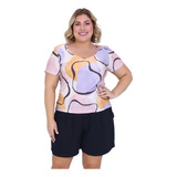 Blusa Manga Curta Feminina