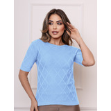 Blusa Manga Curta Feminina