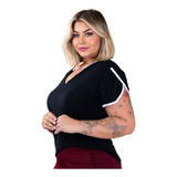 Blusa Manga Curta Soltinha