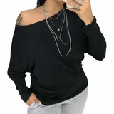 Blusa Manga Longa Ampla