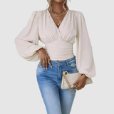 Blusa Manga Longa Bufante