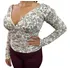 Blusa Manga Longa Com Bojo E Estampa Floral 