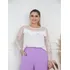 Blusa Manga Longa Com Tule