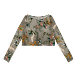 Blusa Manga Longa Cropped