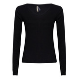 Blusa Manga Longa Decote