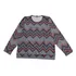 Blusa Manga Longa E Punho Estampa Ponto Croche Tamanho 48