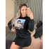 Blusa Manga Longa Estampada Texturizada