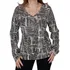Blusa Manga Longa Feminina Estampada Geométrica Elegante
