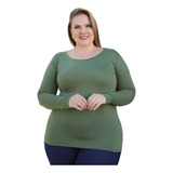 Blusa Manga Longa Gola