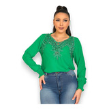 Blusa Manga Longa Linda