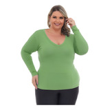 Blusa Manga Longa Plus