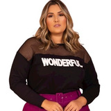 Blusa Manga Longa Preta