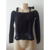 Blusa Manga Longa Preta