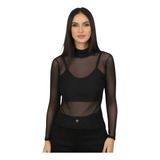 Blusa Manga Longa Tule