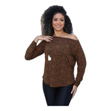 Blusa Manga Longa Viscomalha