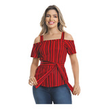 Blusa Manga Vazada Feminina