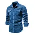Blusa Masculina De Veludo De Algodão De Manga Comprida Abert