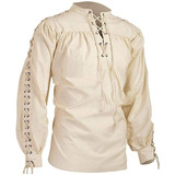 Blusa Masculina Medieval Pirata