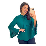 Blusa Moda Evangelica Manga