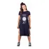 Blusa Moda Feminina Max Alongada Fendas Laterais Manga Curta