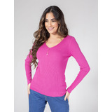 Blusa Modal Decote Em