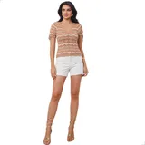 Blusa Modal Listrada Manga