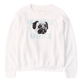 Blusa Moletom Branca Dog