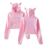 Blusa Moletom Cropped Blackpink