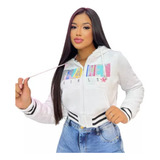 Blusa Moletom Cropped Dupla
