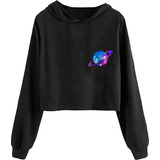 Blusa Moletom Cropped Feminino