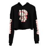 Blusa Moletom Cropped Hello