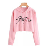 Blusa Moletom Cropped Stray